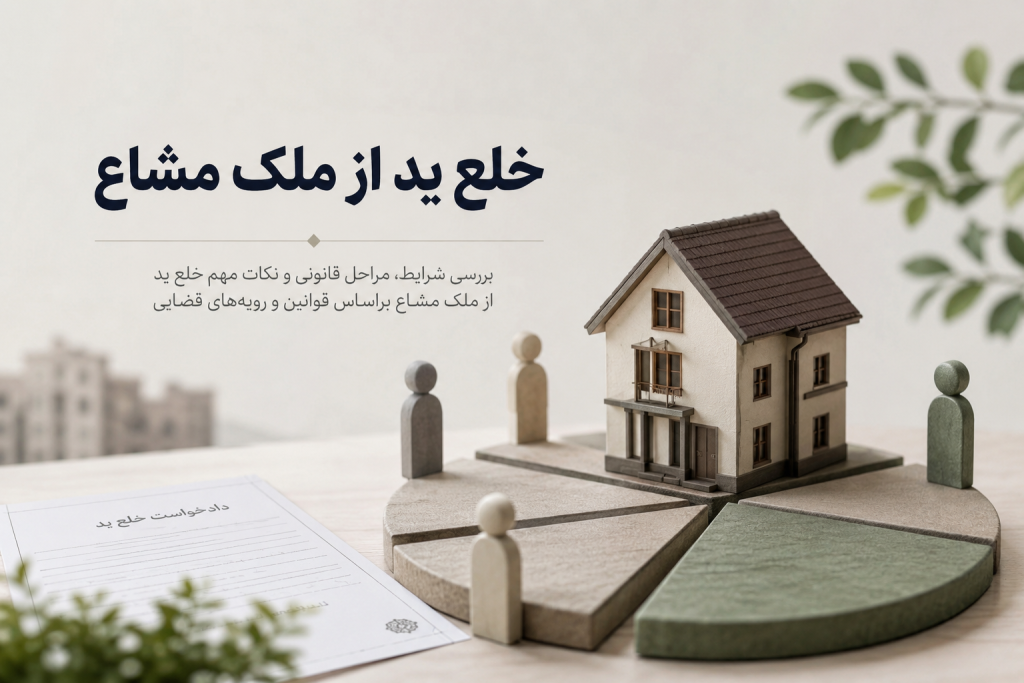 راهنمای جامع دعوی خلع ید از ملک مشاع و قواعد قانونی آن